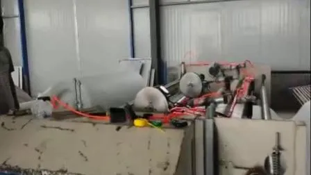 Pesatrice-scaricatrice elettronica per linea di produzione tessuto non tessuto